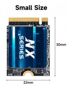 SSD M.2 NVME PCle Gen 3×4, NVMe 1.3 KingSpec 256Go NX-256GB (2230) - 2 2