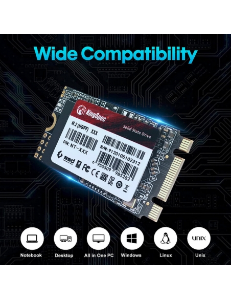 SSD M.2 SATA KingSpec 512Go NT-512GB (NGFF 2242) - 4