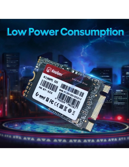 SSD M.2 SATA KingSpec 1To NT-1TB (NGFF 2242) - 6