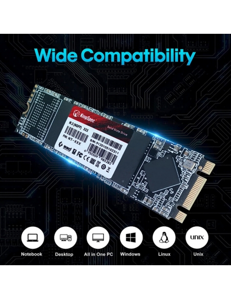 KingSpec 2TB M.2 SATA SSD NT-2TB (NGFF 2280) - 2