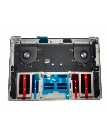 Coque supérieure avec clavier Français Azerty (Argent) pour MacBook Pro 13" Touch Bar (A1989) 2018-2019 - 2