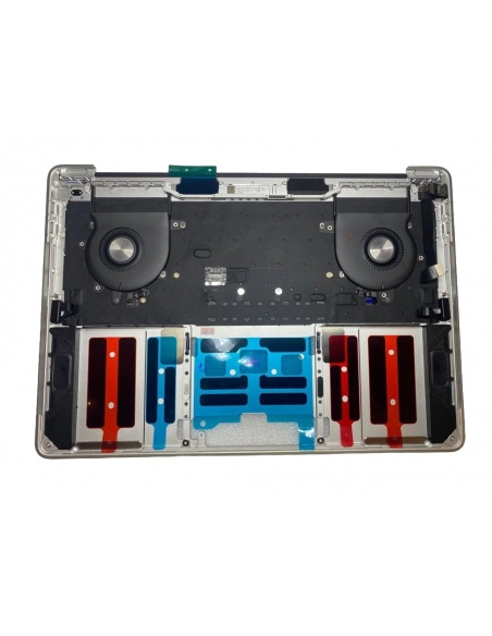 Coque supérieure avec clavier Français Azerty (Argent) pour MacBook Pro 13" Touch Bar (A1989) 2018-2019 - 2