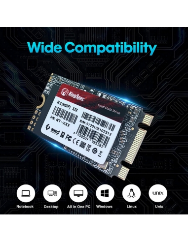 SSD M.2 SATA KingSpec 2To NT-2TB (NGFF 2242) - 4