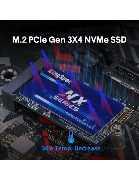 SSD M.2 NVME 2242 PCle Gen 3×4, NVMe 1.3 KingSpec 1To NXM-1TB (2242) - 3