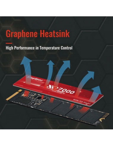SSD M.2 NVME 2280 PCle Gen 4×4, NVMe 1.4 KingSpec 512Go XG7000-512 (2280) - 5