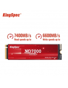 SSD M.2 NVME 2280 PCle Gen 4×4, NVMe 1.4 KingSpec 512Go XG7000-512 (2280) 2