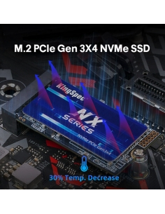 SSD M.2 NVME 2242 PCle Gen 3×4, NVMe 1.3 KingSpec 256Go NXM-256GB (2242) 2