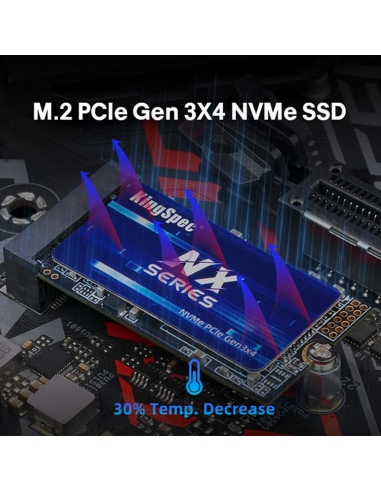 SSD M.2 NVME 2242 PCle Gen 3×4, NVMe 1.3 KingSpec 256Go NXM-256GB (2242) - 2