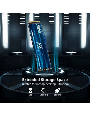 SSD M.2 NVME 2280 PCle Gen 3×4, NVMe 1.3 KingSpec 1To NX-1TB (2280) - 7