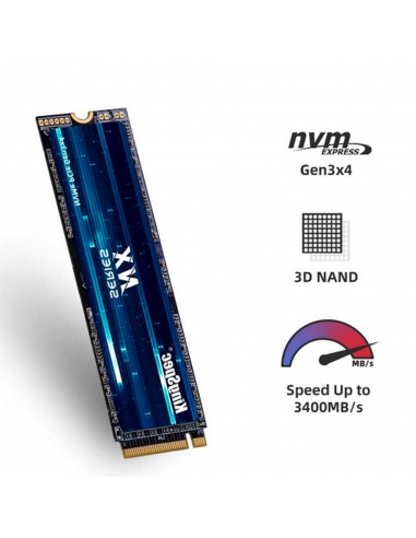 SSD M.2 NVME 2280 PCle Gen 3×4, NVMe 1.3 KingSpec 1To NX-1TB (2280) - 4