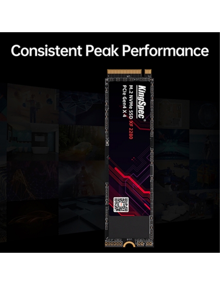 SSD M.2 NVME 2280 PCle Gen 4×4, NVMe 1.4 KingSpec 256Go XF-256GB (2280) - 4