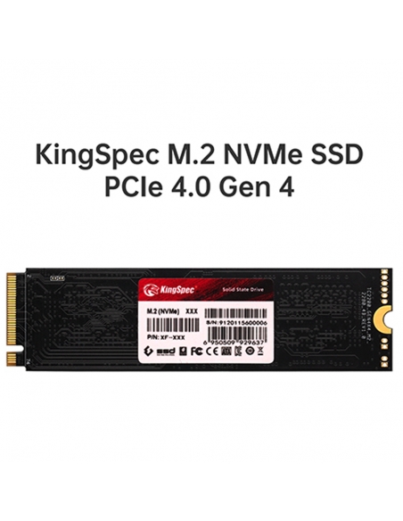 SSD M.2 NVME 2280 PCle Gen 4×4, NVMe 1.4 KingSpec 256Go XF-256GB (2280) - 2