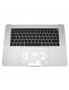 Coque supérieure avec clavier Français Azerty (Argent) pour MacBook Pro 15" (A1707) 2016 - 2017