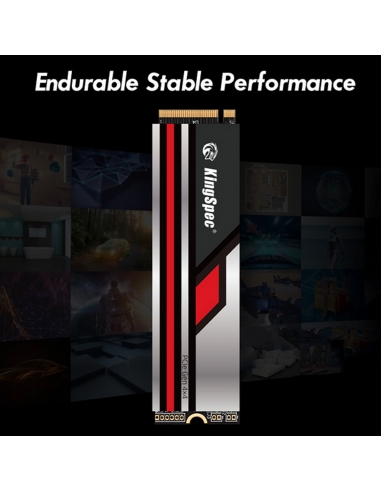 SSD M.2 NVME 2280 PCle Gen 4×4, NVMe 1.4 KingSpec 4Tb XG7000-4TB PRO(2280) Compatible avec PS5/PC - 4