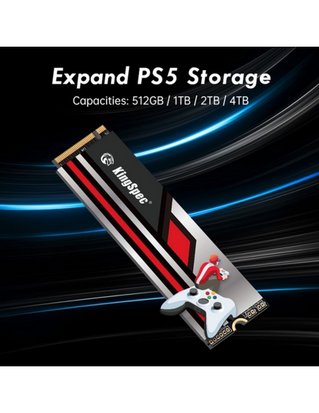 SSD Samhæfður KingSpec XG7000-4TB PRO M.2 NVMe 2280 4 TB – 2