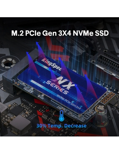SSD M.2 NVME 2242 PCle Gen 3×4, NVMe 1.3 KingSpec 512Go NXM-512GB (2242) - 3