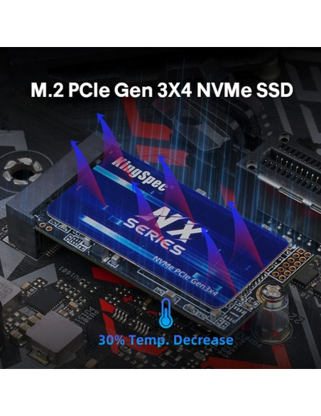 SSD M.2 NVME 2242 PCle Gen 3×4, NVMe 1.3 KingSpec 512Go NXM-512GB (2242) - 3