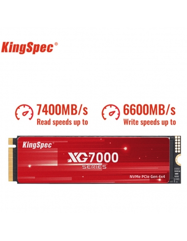 SSD M.2 NVME 2280 PCle Gen 4×4, NVMe 1.4 KingSpec 1Tb XG7000-1TB (2280) - 6