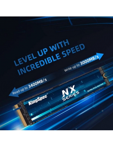 SSD M.2 NVME 2280 PCle Gen 3×4, NVMe 1.3 KingSpec 2To NX-2TB (2280) - 5