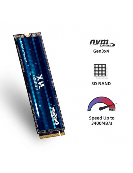 SSD M.2 NVME 2280 PCle Gen 3×4, NVMe 1.3 KingSpec 2To NX-2TB (2280) - 2
