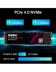 SSD M.2 NVME 2280 PCle Gen 4×4, NVMe 1.4 KingSpec 512Go XF-512GB (2280) 2