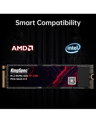 SSD M.2 NVME 2280 PCle Gen 4×4, NVMe 1.4 KingSpec 2To XF-2TB (2280) - 5