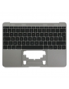 Coque supérieure avec clavier Français Azerty (Gris sidéral) pour MacBook 12" Retina (A1534) Début 2016 - 2017