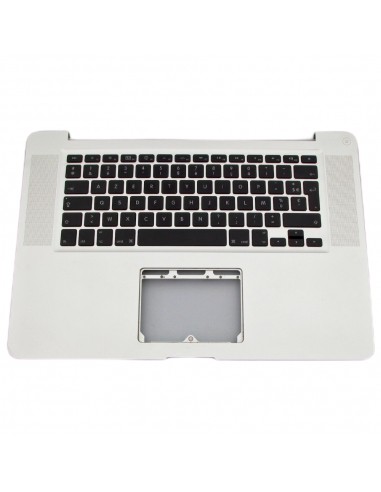 Coque supérieure avec clavier Azerty Français pour MacBook Pro 15" (A1286) Mi 2010 - Mi 2012
