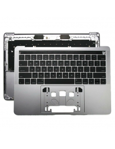 Coque supérieure avec clavier Américain Qwerty (États-Unis) (Gris Sidéral) pour MacBook Pro 13" Touch Bar (A1706) 2017