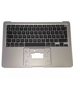 Obere Gehäuse mit französischer Azerty-Tastatur (Space Gray) für MacBook Air 13" M1 (2020)