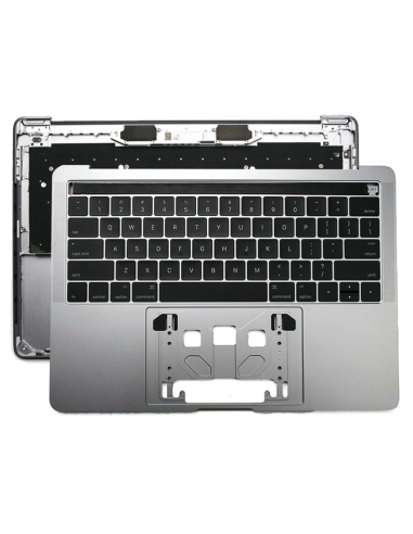 Coque supérieure avec clavier Américain Qwerty (États-Unis) (Gris Sidéral) pour MacBook Air 13" (A2179) 2020