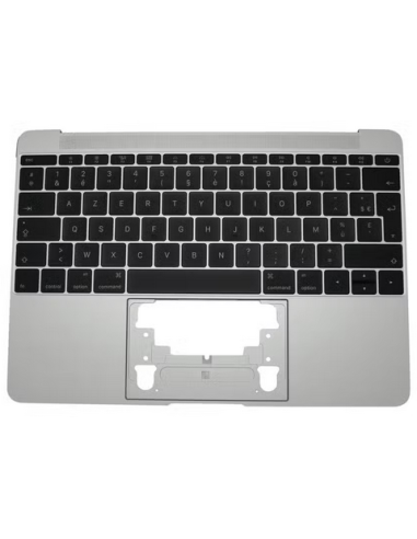 Coque Supérieure Clavier Francais (A1534) Argent MacBook Retina 12" 2015