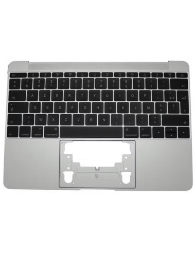 French keyboard top case for MacBook 12" Retina (A1534, 2015), Silver