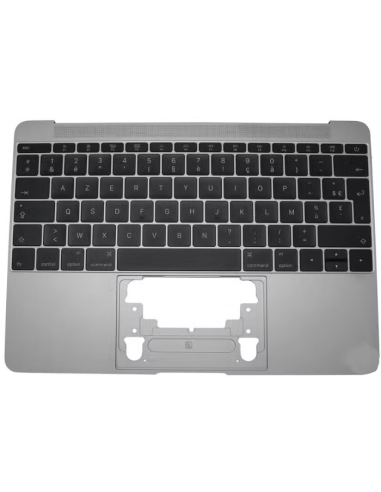 Coque Supérieure Clavier Francais (A1534) Gris Sidéral MacBook Retina 12" 2015