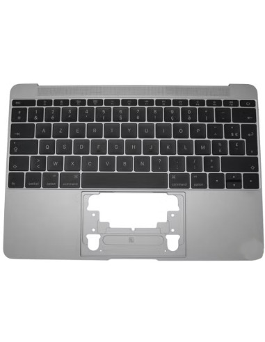 Coque Supérieure Clavier Francais (A1534) Gris Sidéral MacBook Retina 12" 2015