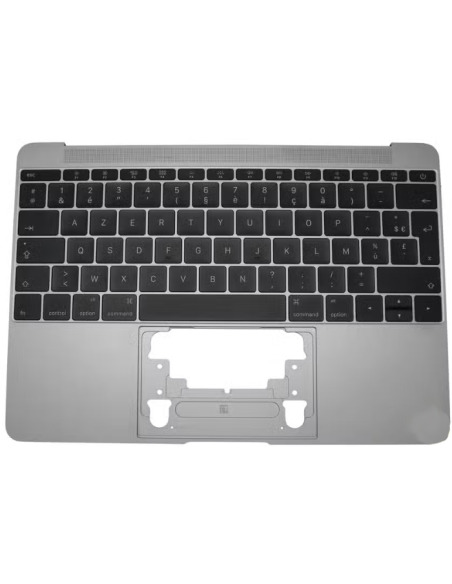 Coque Supérieure Clavier Francais (A1534) Gris Sidéral MacBook Retina 12" 2015