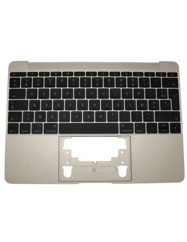 Coque Supérieure Clavier Francais (A1534) Or MacBook Retina 12" 2016-2017