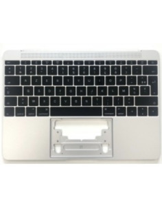 Coque Supérieure Clavier Francais (A1534) Argent MacBook Retina 12" 2016-2017