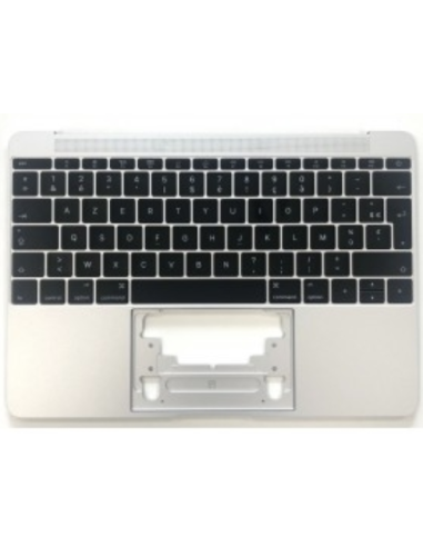 Coque Supérieure Clavier Francais (A1534) Argent MacBook Retina 12" 2016-2017