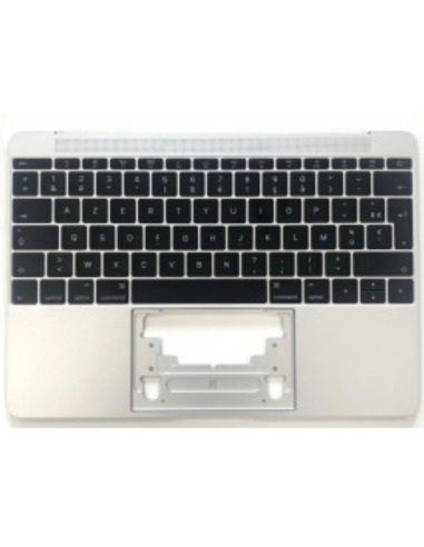 Kapak i sipërm (top case) Frëngjisht për MacBook 12" Retina (A1534, 2016-2017), Argjend