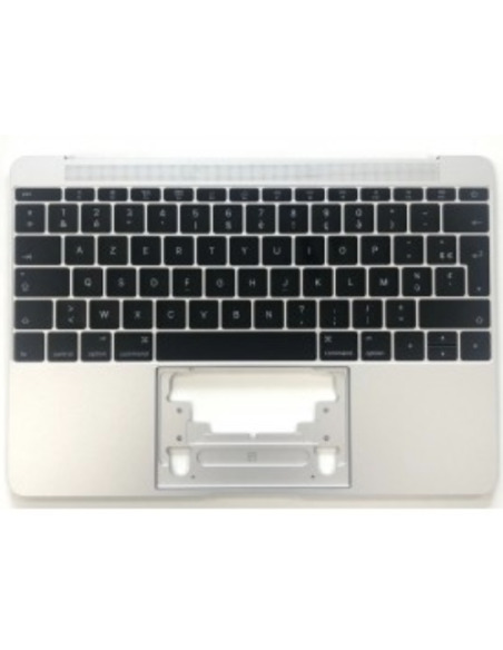 Carcasa superior con teclado francés para MacBook 12" Retina (A1534, 2016-2017), Plata