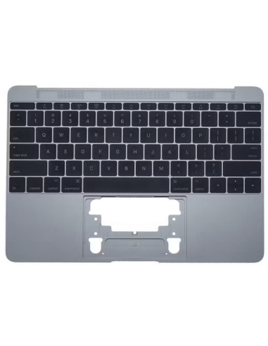 Coque Supérieure Clavier US (A1534) Gris Sidéral MacBook Retina 12" 2015