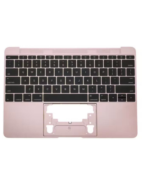 Toppdeksel (top case) Amerikansk til MacBook 12" Retina (A1534, 2016-2017), Rosegull
