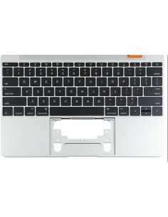 Carcasa superior con teclado americano para MacBook 12" Retina (A1534, 2016-2017), Plata