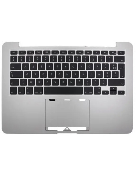 Toppdeksel (top case) Fransk til MacBook Pro 13" Retina (A1425, 2012-2013), Sølv