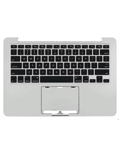 Toppdeksel (top case) Amerikansk til MacBook Pro 13" Retina (A1425, 2012-2013), Sølv