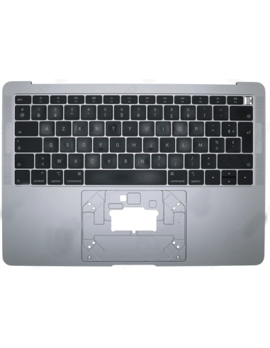 Coque Supérieure Clavier Francais (A1932) Argent MacBook Air 13" 2018 - 2019