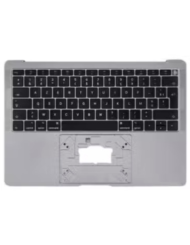 Toppdeksel (top case) Fransk til MacBook Air 13" (A1932, 2018-2019), Stjernegrå