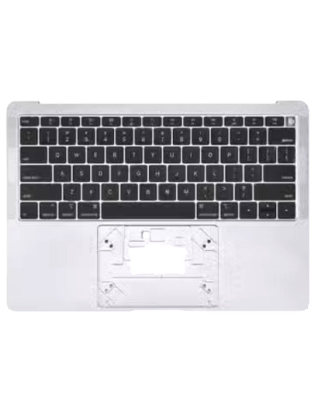 Efri hlíf (top case) Amerískt fyrir MacBook Air 13" (A1932, 2018-2019), Silfur