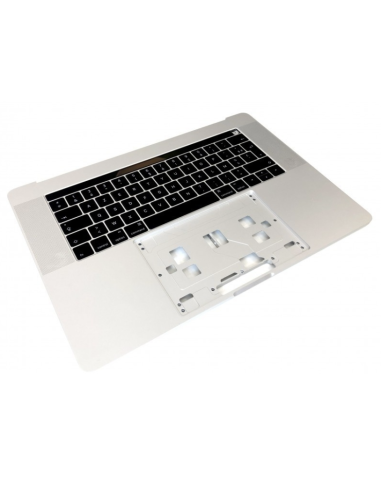 Coque Supérieure Clavier Francais (A1990) Argent MacBook Pro Retina Touchbar 15" 2018 - 2019